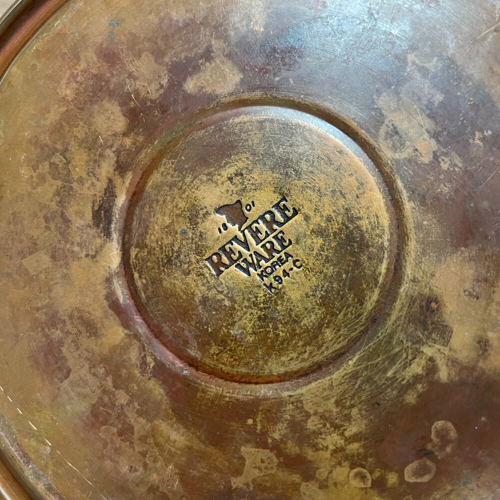 Vintage Paul Revere Ware Whistling 8" Tea Kettle Copper Bottom DENTED - Picture 2 of 11